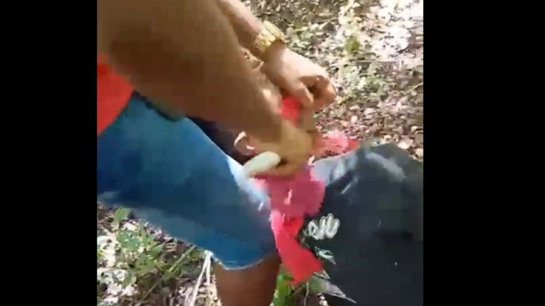young man with his throat cut